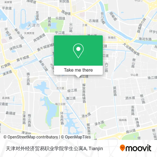 天津对外经济贸易职业学院学生公寓A map