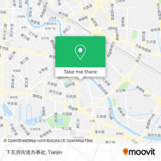 下瓦房街道办事处 map