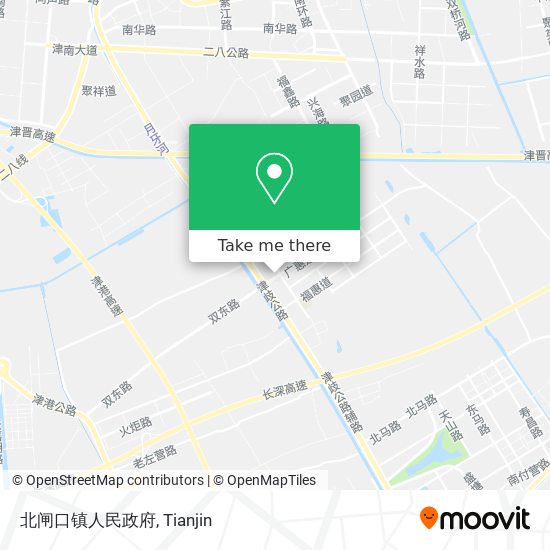 北闸口镇人民政府 map