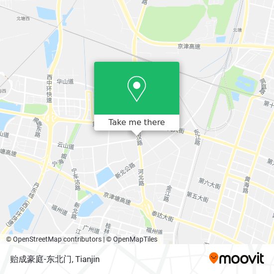 贻成豪庭-东北门 map