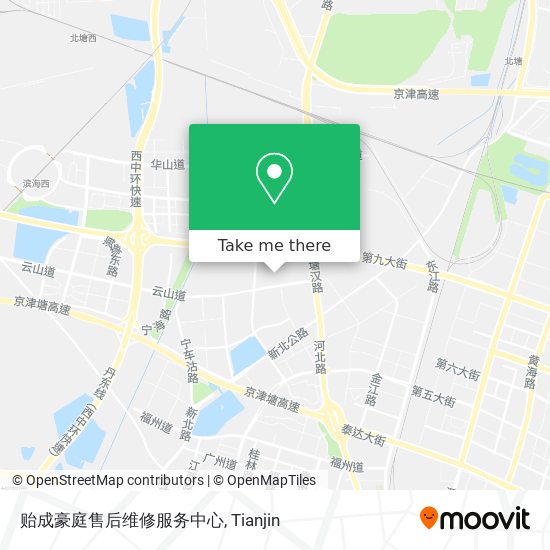 贻成豪庭售后维修服务中心 map