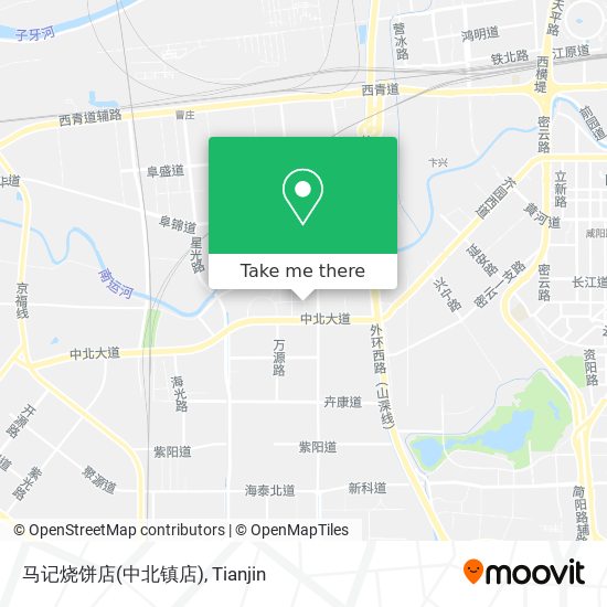 马记烧饼店(中北镇店) map