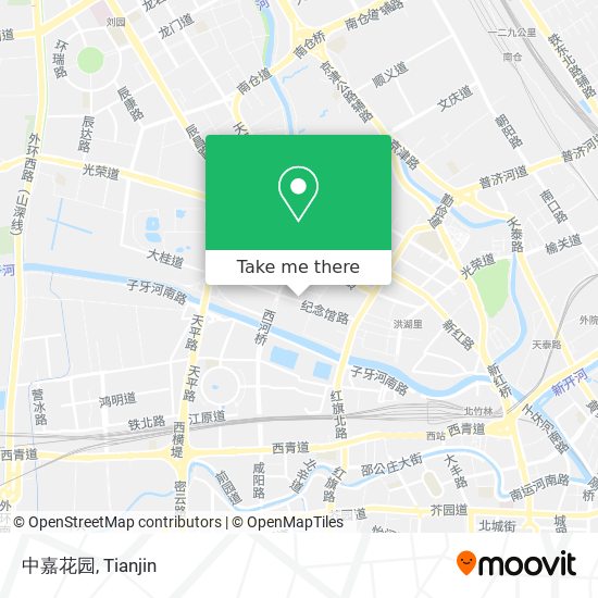 中嘉花园 map