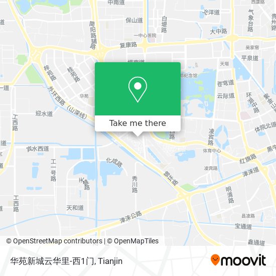 华苑新城云华里-西1门 map