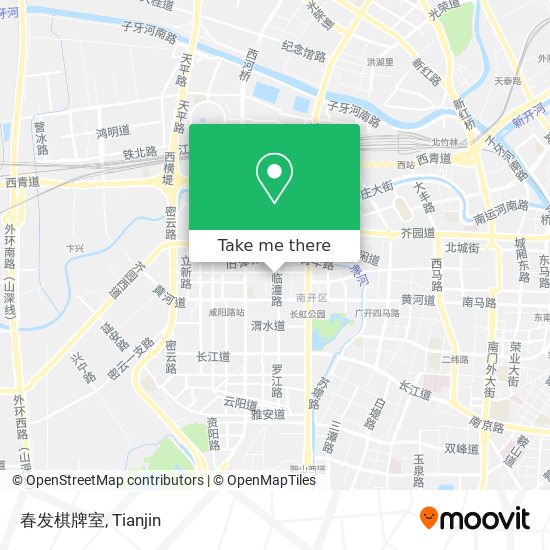 春发棋牌室 map
