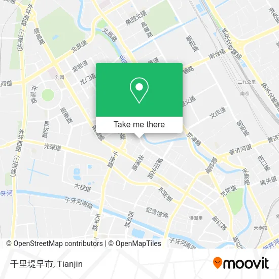 千里堤早市 map