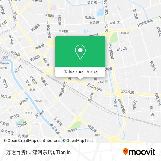 万达百货(天津河东店) map