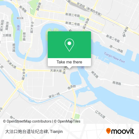 大沽口炮台遗址纪念碑 map