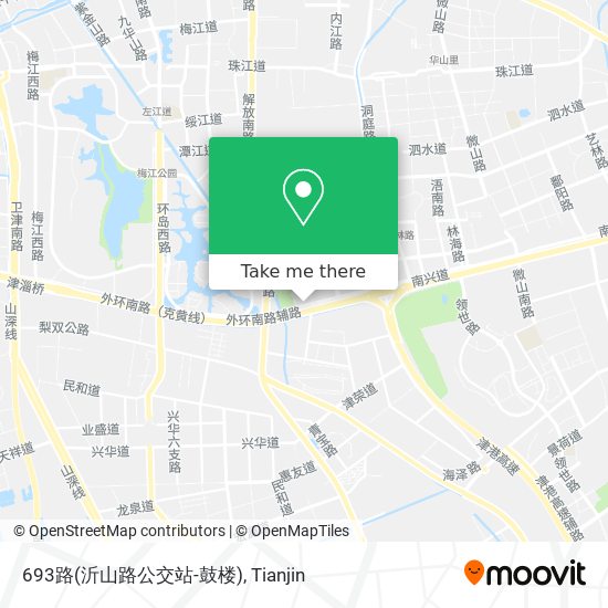 693路(沂山路公交站-鼓楼) map