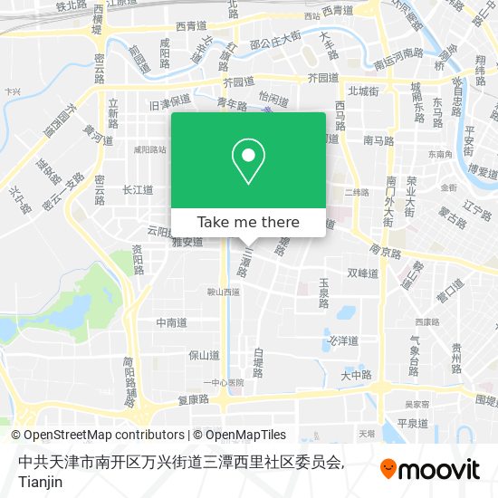 中共天津市南开区万兴街道三潭西里社区委员会 map