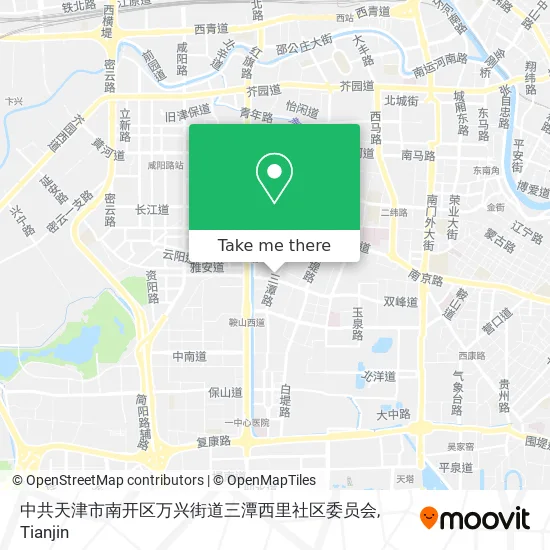 中共天津市南开区万兴街道三潭西里社区委员会 map