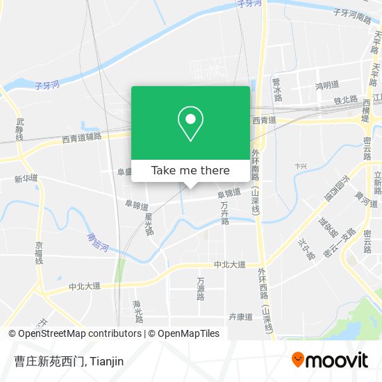曹庄新苑西门 map