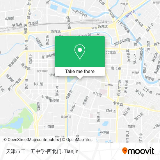 天津市二十五中学-西北门 map