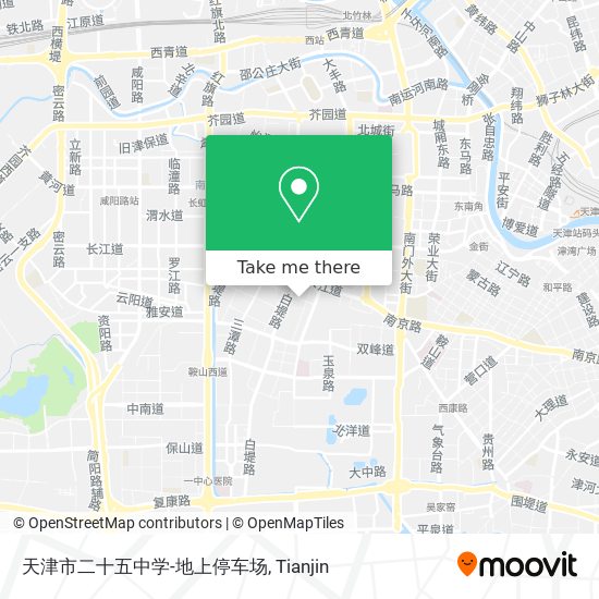天津市二十五中学-地上停车场 map
