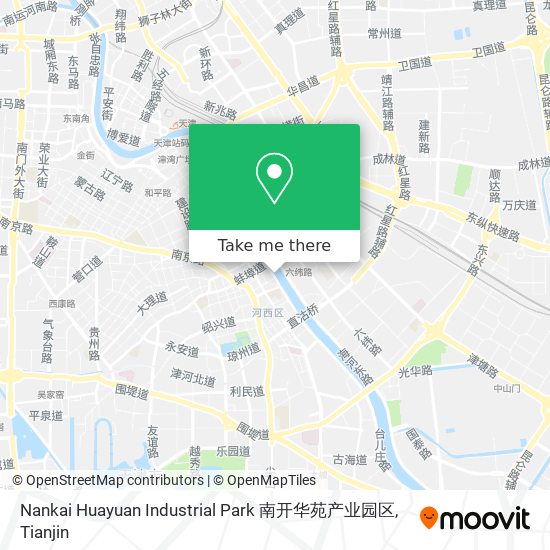 Nankai Huayuan Industrial Park 南开华苑产业园区 map