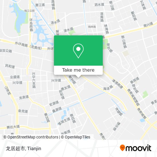 龙居超市 map