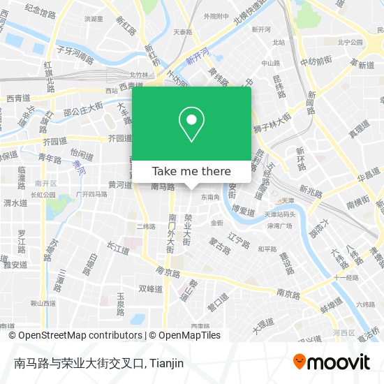 南马路与荣业大街交叉口 map