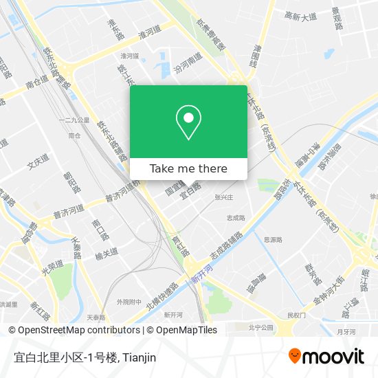 宜白北里小区-1号楼 map
