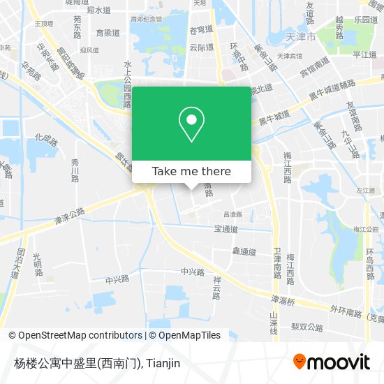 杨楼公寓中盛里(西南门) map