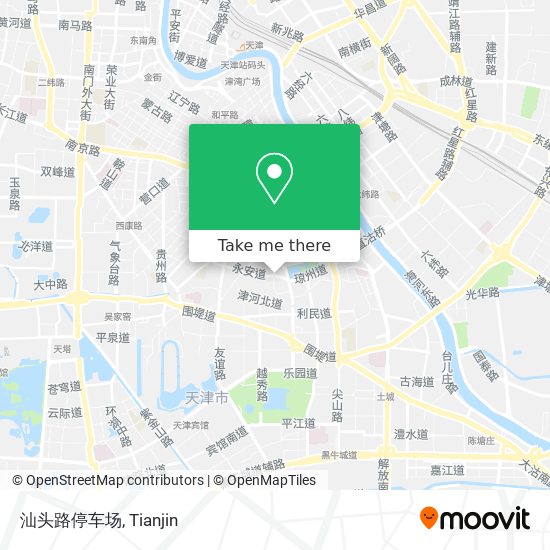 汕头路停车场 map