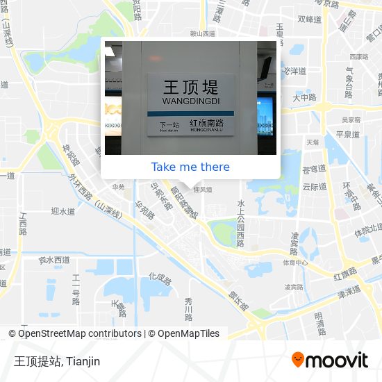 王顶提站 map