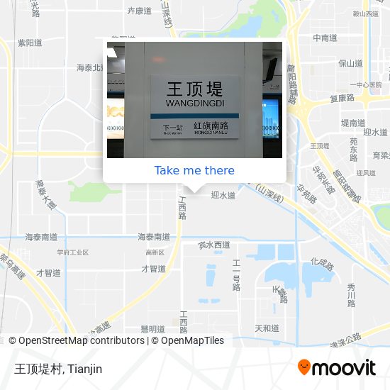 王顶堤村 map