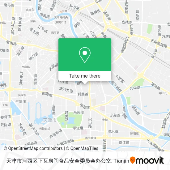 天津市河西区下瓦房间食品安全委员会办公室 map