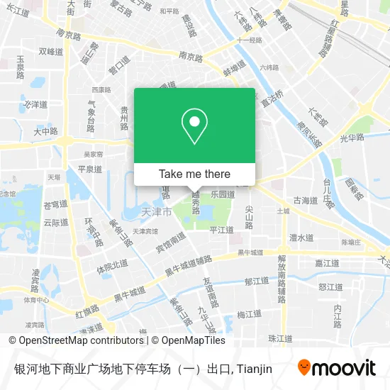 银河地下商业广场地下停车场（一）出口 map