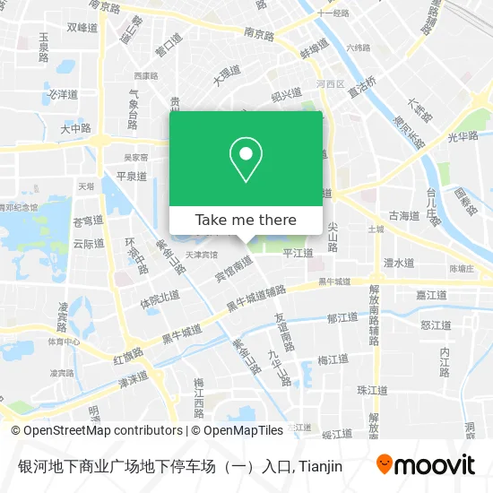 银河地下商业广场地下停车场（一）入口 map