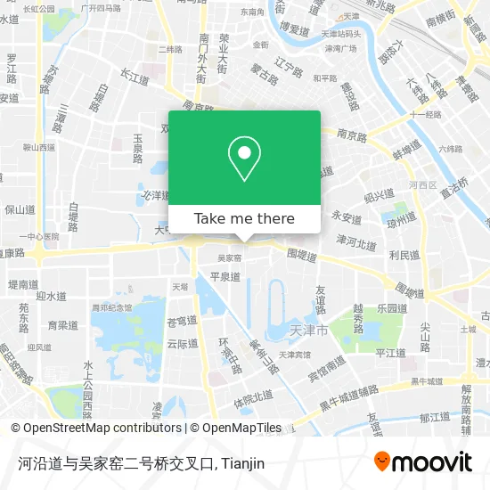 河沿道与吴家窑二号桥交叉口 map