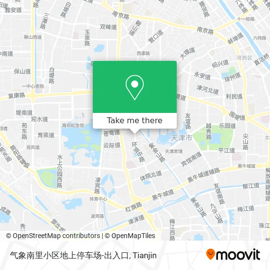 气象南里小区地上停车场-出入口 map