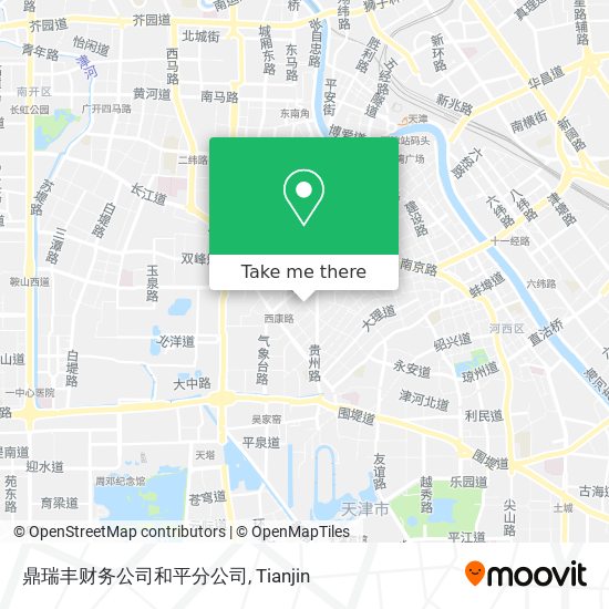 鼎瑞丰财务公司和平分公司 map