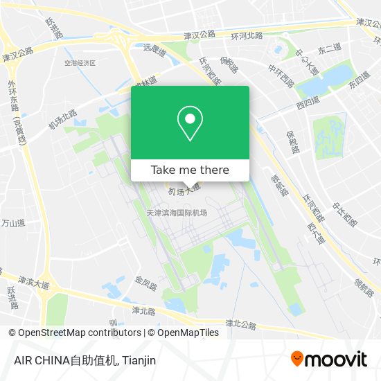 AIR CHINA自助值机 map