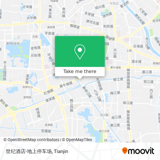 世纪酒店-地上停车场 map