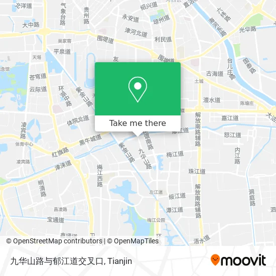 九华山路与郁江道交叉口 map