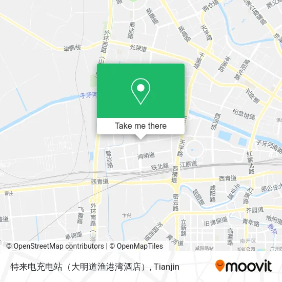 特来电充电站（大明道渔港湾酒店） map