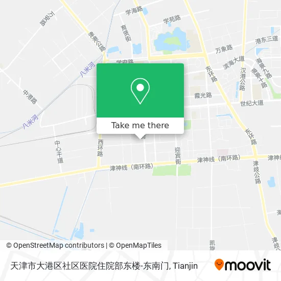 天津市大港区社区医院住院部东楼-东南门 map