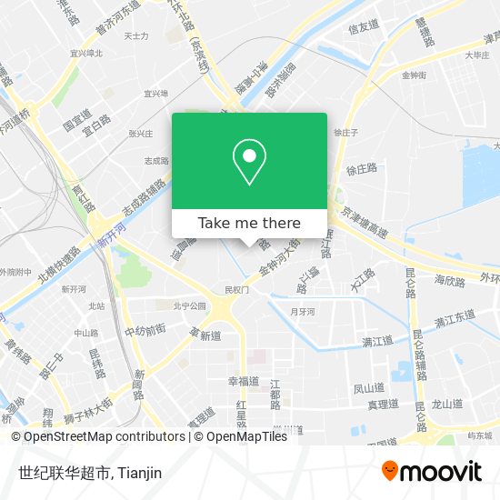 世纪联华超市 map