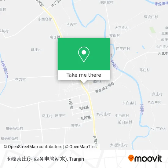 玉峰茶庄(河西务电管站东) map