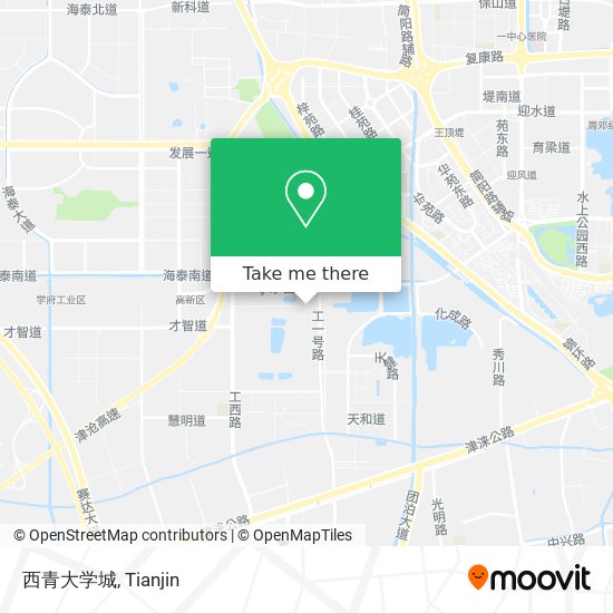 西青大学城 map
