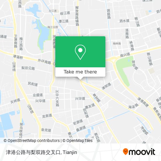 津港公路与梨双路交叉口 map