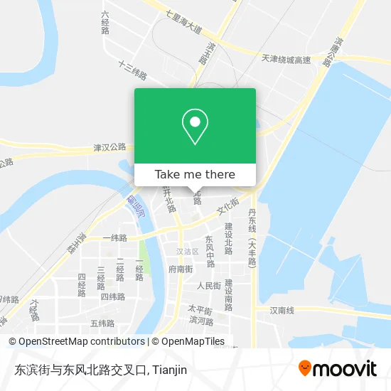 东滨街与东风北路交叉口 map
