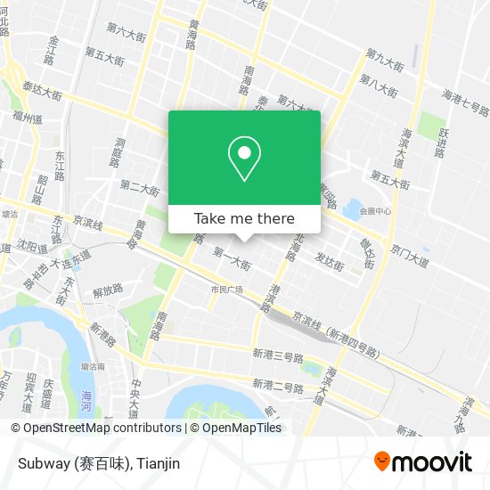 Subway (赛百味) map