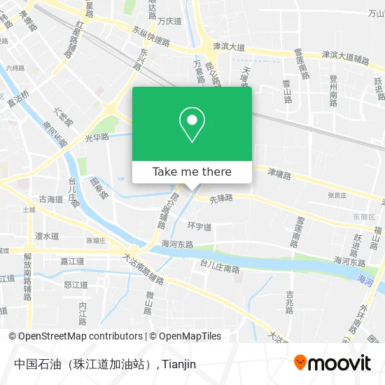 中国石油（珠江道加油站） map