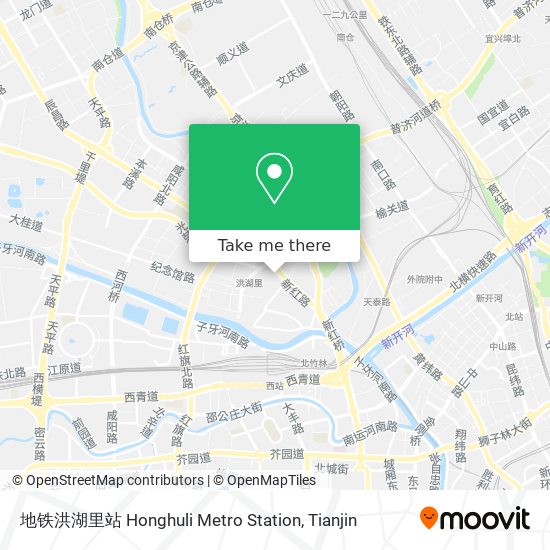 地铁洪湖里站 Honghuli Metro Station map