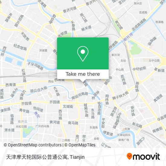 天津摩天轮国际公普通公寓 map