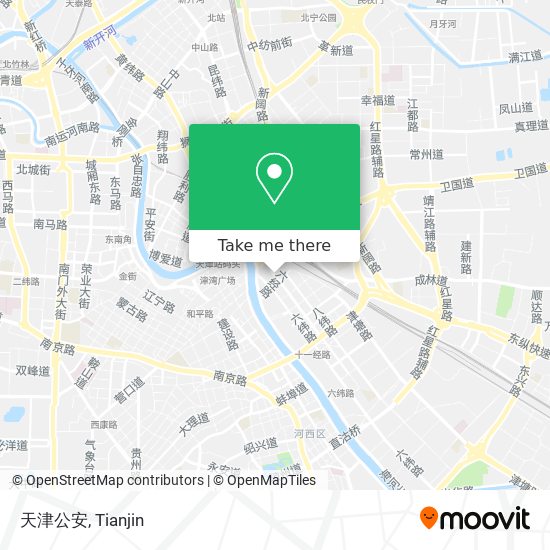 天津公安 map