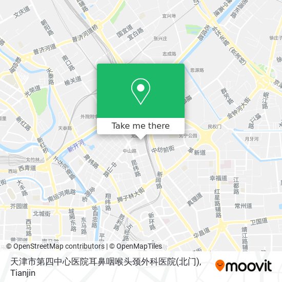 天津市第四中心医院耳鼻咽喉头颈外科医院(北门) map