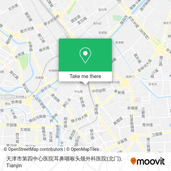 天津市第四中心医院耳鼻咽喉头颈外科医院(北门) map