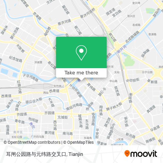 耳闸公园路与元纬路交叉口 map